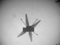 Ombra d'Ingenuity durant el setè vol (8 de juny 2021)