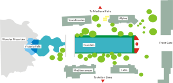 Layout of the park. International Street map.png