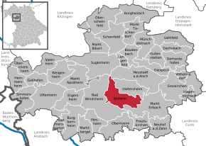 Poziția localității Ipsheim