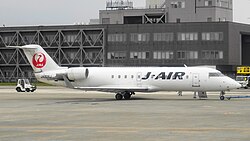 Bombardier CRJ-200 авиакомпании J-Air в новой раскраске «Цурумару»