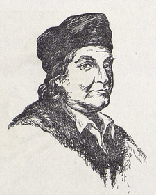 Jan Příbram (kresba J. L. Pomíjela, cca 1940)