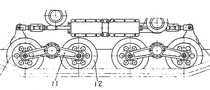 Laufwerk aus der japanischen Patentschrift, vergl. Typ 94 TK.
