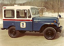 Jeep DJ-5 in the red, white, and blue livery used from 1954 until 1979 JeepDJ5 1.jpg