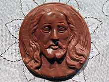 A chocolate relief of Head of Jesus. JesusChocolate.jpg