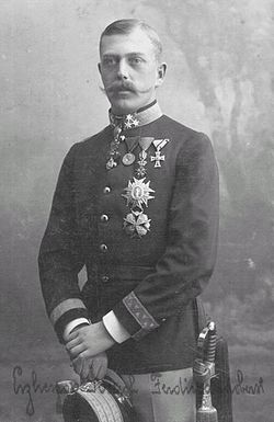 József Ferdinánd Szalvátor főherceg ezredes, mint a 93. gyalogezred parancsnoka