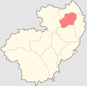 Bezirk Maloyaroslavetsky auf der Karte