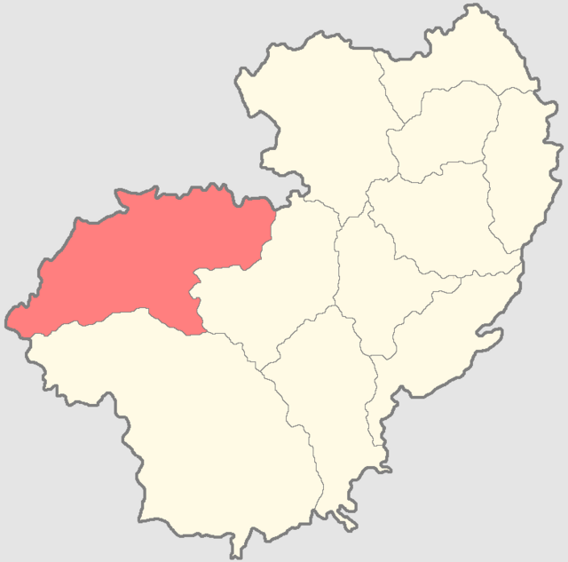 Мосальский уезд на карте