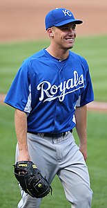 Le lanceur partant des Royals de Kansas City Danny Duffy (23) (5760918726) .jpg