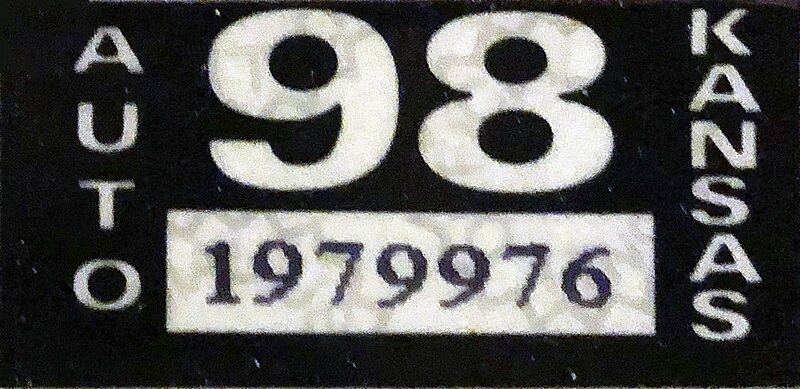 File:Kansas License Plate Auto Sticker 1998.jpg