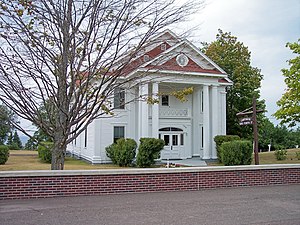 Keweenaw County Courthouse (postavený 1866) v Eagle River