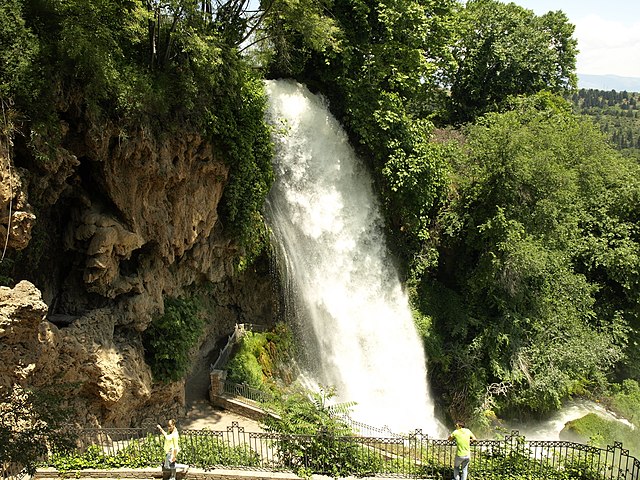 Edessa's waterfalls, landmark of the town