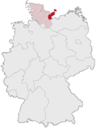 Almanya haritasında Ostholstein'in konumu