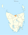 Latrobe LGA Tasmania -paikanninkartta.svg