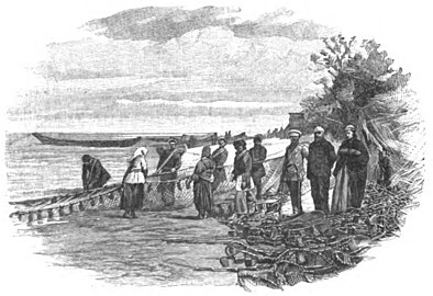 1904 год: Рыбаки на озере Байкал