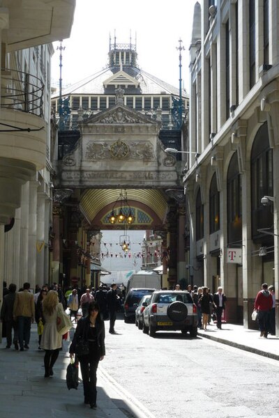 File:Leadenhall Market From Leadenhall Street - geograph.org.uk - 1283270.jpg