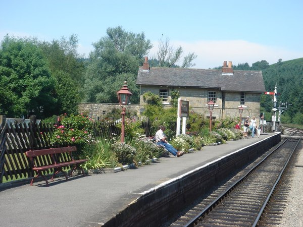 Levisham railway station on the North Yorkshire Moors Railway and the surrounding countryside was the setting for the Ellerbeck's house.