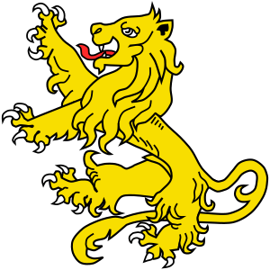 A lion couard is said to denote dishonor or cowardice.