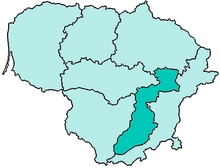 Location of Diocese of Kaišiadorys in Lithuania