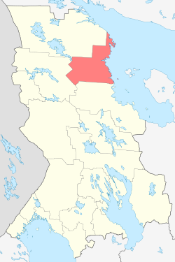Location of Kemas rajons