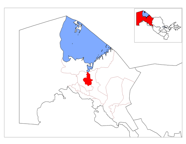 Розташування району в Каракалпакстані (кордони приблизні)