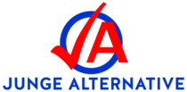 Heute verfassungsfeindliches Propagandamittel: Emblem der Sturmabteilung neben dem Logo der AfD-Nachwuchsorganisation JA