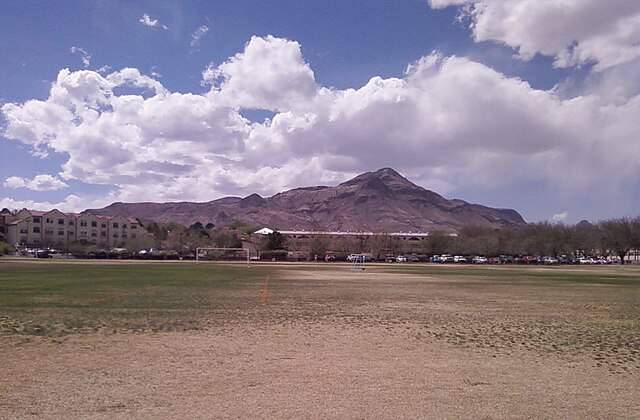 "M" Mountain, west of Socorro