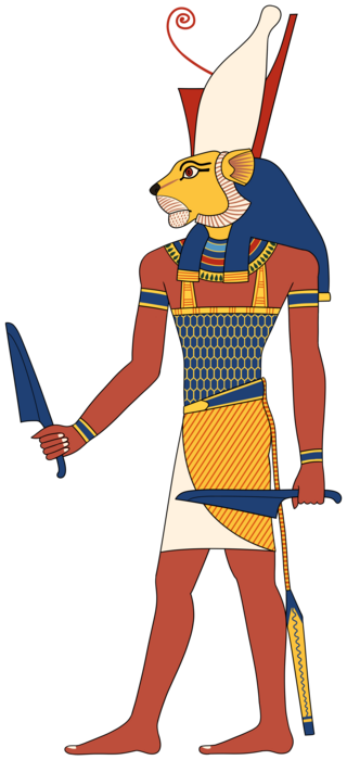 <span class="mw-page-title-main">Maahes</span> Ancient Egyptian god