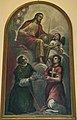 Alessandro Maganza, San Vincenzo e un angelo presentano a Cristo il modello della città di Vicenza, 1593, Pojana Maggiore, the Parish Church