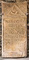 English: Roman gravestone Deutsch: Römische Grabinschrift