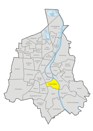 Magdeburg, administrative districts, Fermersleben location.svg
