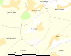 Mapa obce Voharies
