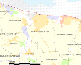 Mapa obce Courseulles-sur-Mer