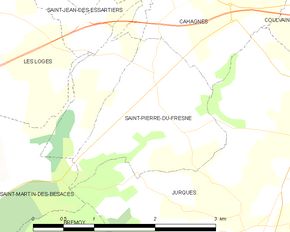 Poziția localității Saint-Pierre-du-Fresne