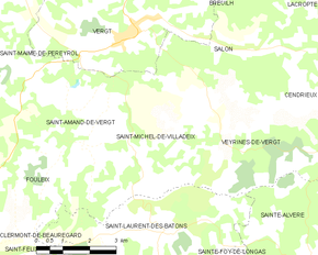 Poziția localității Saint-Michel-de-Villadeix