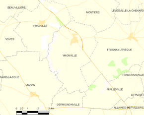 Poziția localității Ymonville