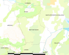 Mapa obce Sant’Antonino