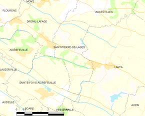 Poziția localității Saint-Pierre-de-Lages