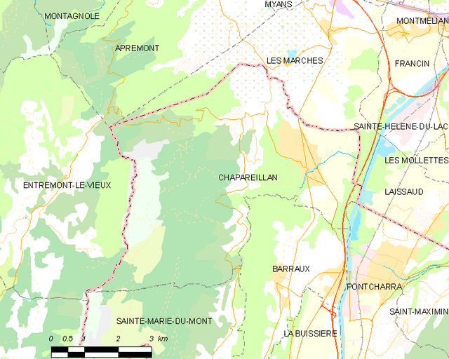 Chapareillan - Localizazion