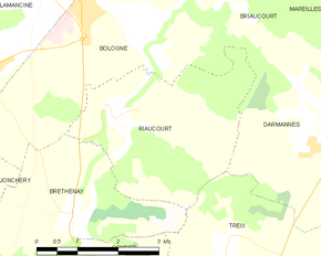 Poziția localității Riaucourt