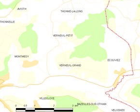Poziția localității Verneuil-Grand