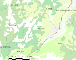 Le Bouchet-Mont-Charvin - Localizazion