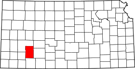 Map of Kansas highlighting Gray County.svg