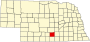 Map of Nebraska highlighting Kearney County.svg