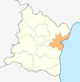 Ubicación del municipio de Varna