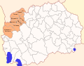 Bölge içindeki belediyeler haritası