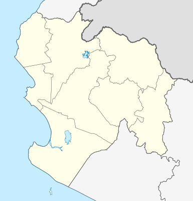 Location map Peru Department of Piura