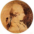 Портрет маркиза де Сада. 1760. Картон, сангина, пастель