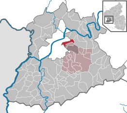 Kaart van Mertesdorf