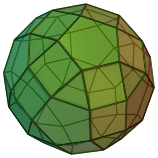 Metabigyrate rhombicosidodecahedron Johnson solid