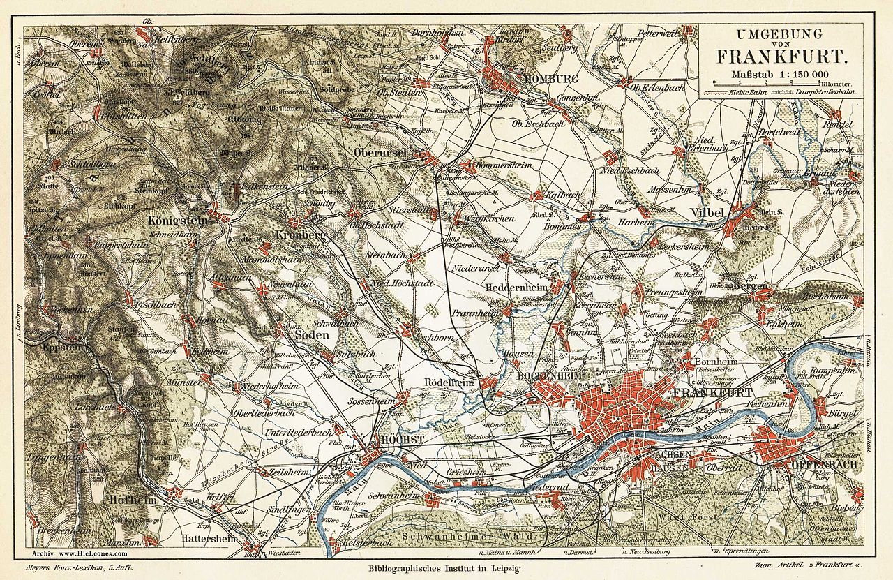 Umgebungskarte, 1893
